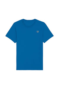 Royal Blue BHappy Logo Basic T-Shirt, 100% organic cotton, Unisex, for Women & for Men 