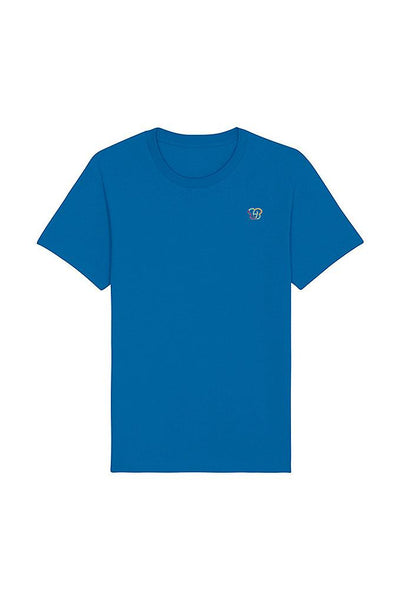 Royal Blue BHappy Logo Basic T-Shirt, 100% organic cotton, Unisex, for Women & for Men 