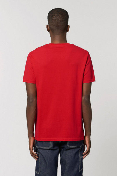 Red BHappy Logo Basic T-Shirt, 100% organic cotton, Unisex, for Women & for Men 