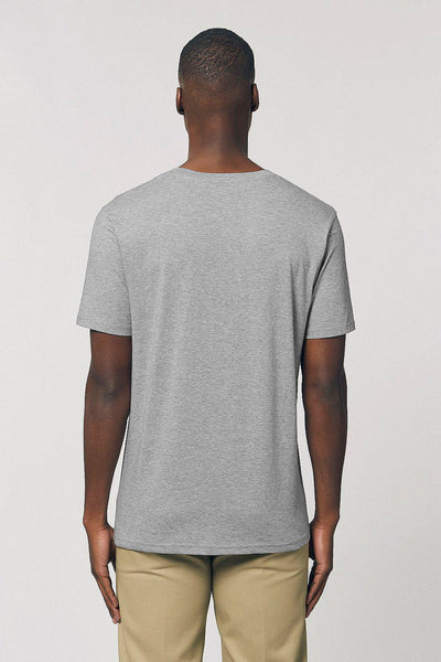 Grey BHappy Logo Basic T-Shirt, 100% organic cotton, Unisex, for Women & for Men 