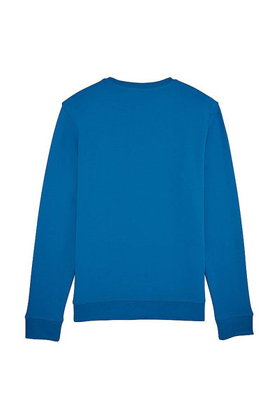 Royal Blue BHappy Logo Basic Sweatshirt, Medium-weight, from organic cotton blend, Unisex, for Women & for Men 
