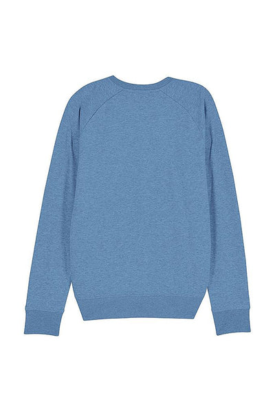 Blue Men Your World Graphic Sweatshirt, Medium-weight, from organic cotton blend