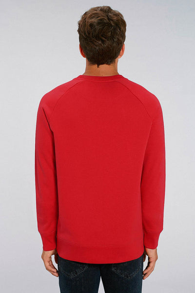Red Men Cool Graphic Sweatshirt, Medium-weight, from organic cotton blend