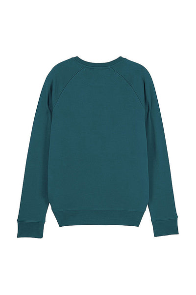 Dark green Men Unicorn Sweatshirt, Medium-weight, from organic cotton blend