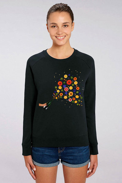 Black Women Celebrate Graphic Sweatshirt, Medium-weight, from organic cotton blend