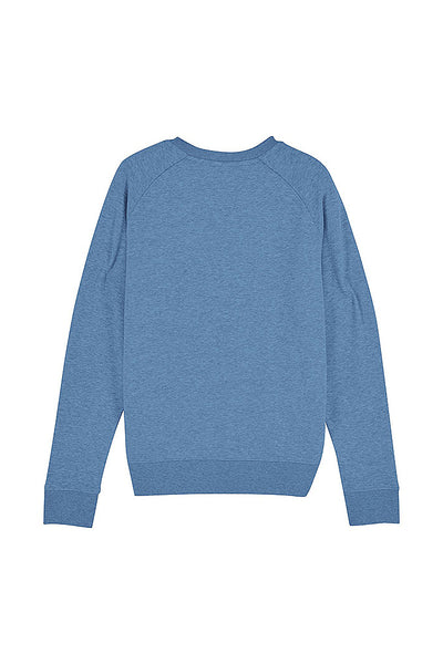 Blue Women Your World Graphic Sweatshirt, Medium-weight, from organic cotton blend