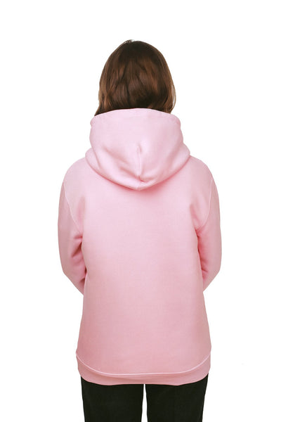 Cotton Pink Two Hands Graphic Hoodie, Heavyweight, from organic cotton blend, Unisex, for Women & for Men 